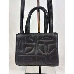 Moose Knuckles x Telfar Shopping Tote Black Nylon Small Crossbody Quilted Logo